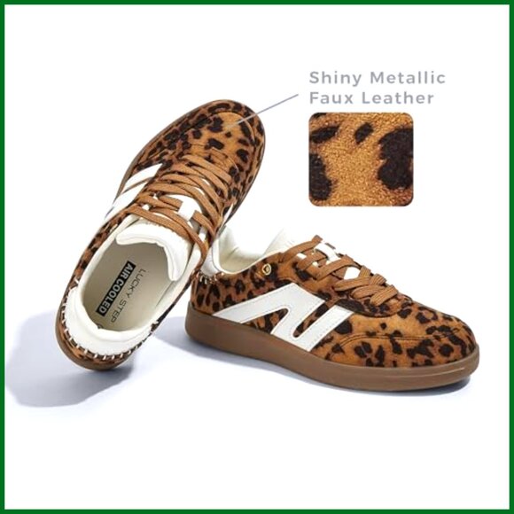 Classic Retro Gum Sole Sneakers Genuine Leather Anti-Slip Comfortable Fashion - Picture 3 of 6